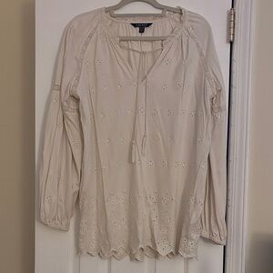 Ralph Lauren Cream Eyelet Blouse